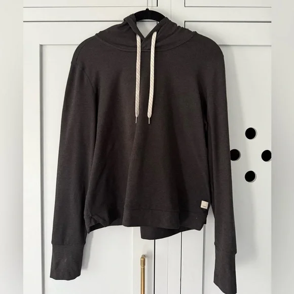 Vuori Halo Essential Hoodie in black heather size small - Picture 4 of 8